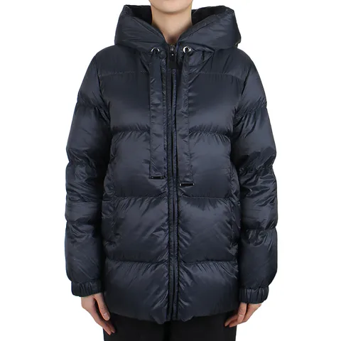 막스마라 더 큐브 25FW 여성 세이아 후드 다운 패딩 미드나잇블루 SEIA 008 +할인쿠폰