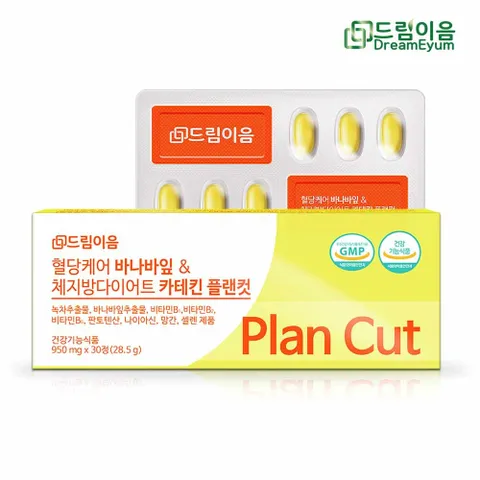 드림이음 혈당케어 바나바잎 체지방 다이어트 카테킨 플랜컷 혈당 다이어트 1개월분