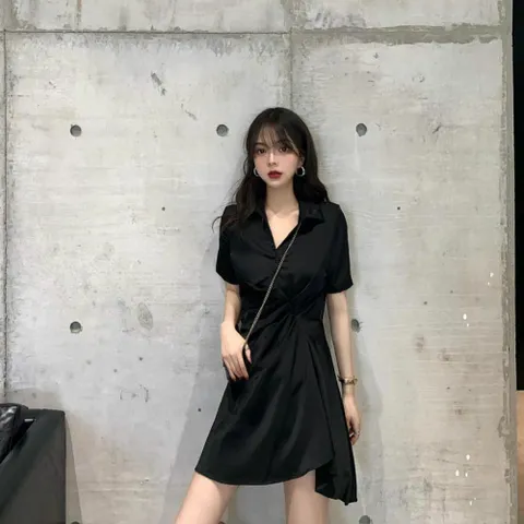 원피스 OPS 오피스룩 출근룩 하객룩 심플 주름 라인 썸머