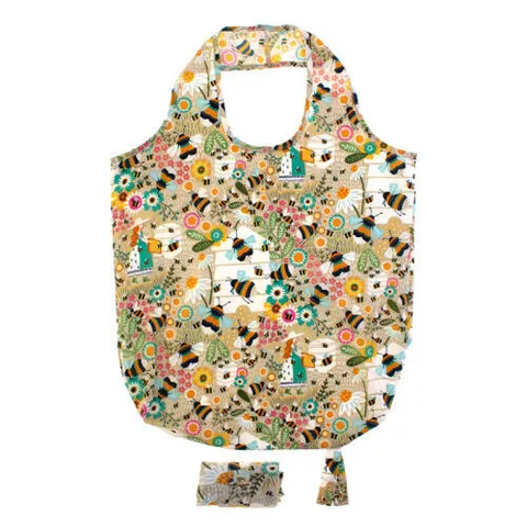 아트박스/울스터 위버스 꽃과벌 장바구니 접이식 에코백