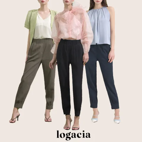 로가시아 24S/S 쿨 웨이브 플리츠 팬츠 3종