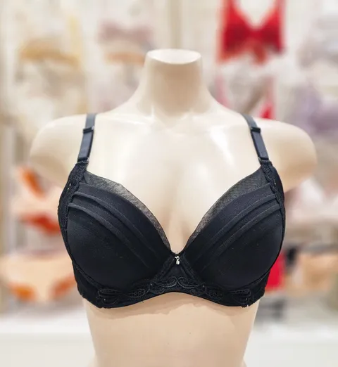 [현대백화점] [비비안](BR1900A 3종택1)ㅣ24FWㅣ부드러운 쿠셔닝 고급 핀턱 디테일 쾌적함을 선사하는 기.능성 브라(C-E)