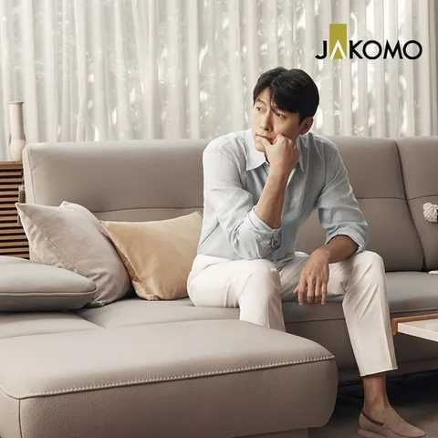 [자코모] 라파 스윙 4인 기.능성 럭스 통가죽 천연면피 소가죽 소파+스툴 +할인쿠폰
