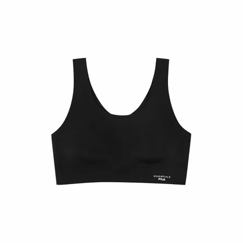 [하프클럽/휠라 언더웨어]에센셜 몰드부착형 브라탑 (FI4ITG9041F_BLK)