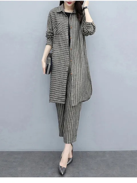 [플러스샵][헬리꽁땡]시크롱셔츠상하세트