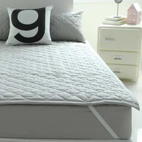 바숨 순면누빔 고정밴드 침대패드 킹(K) 165x210