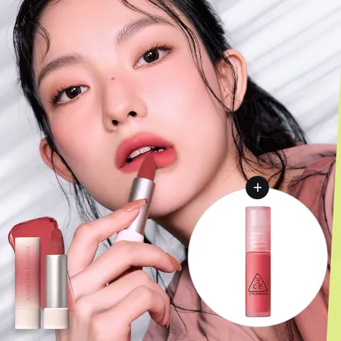 3CE 캐시미어 허그 립스틱+미니아이스위치(랜덤) +할인쿠폰