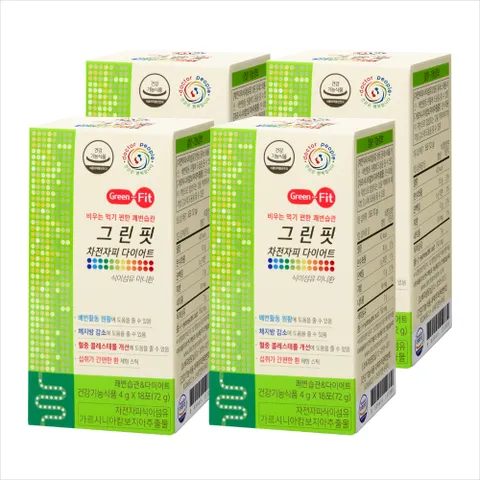 그린핏 차전자피 다이어트 4box 먹기 편한 쾌변습관 식이섬유환