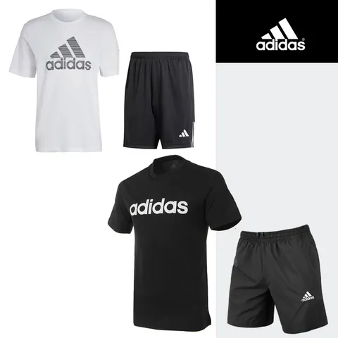 아디다스 트레이닝 경량 PL 반팔티 SL 반바지 세트