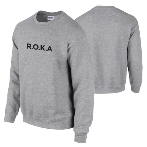 그레이 스포츠 밀리터리 기모 맨투맨 ROKA +할인쿠폰