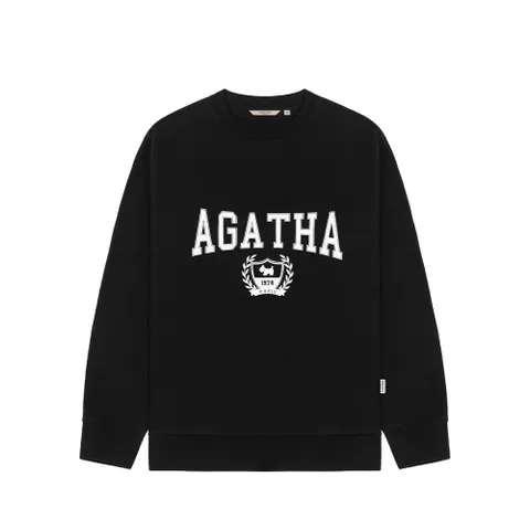 [아가타] 컬리지 맨투맨(AGT147-106_BK) +할인쿠폰