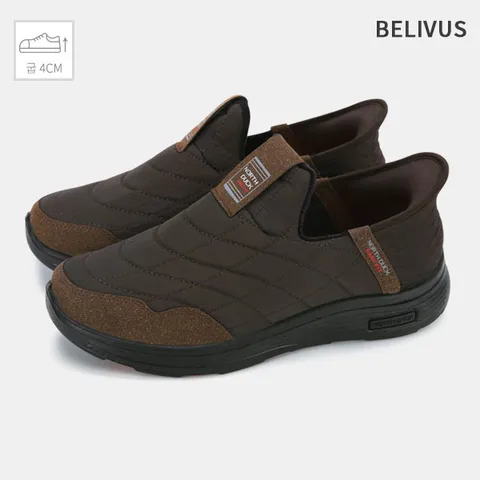 빌리버스 남자 패딩 슬립온 털 안감 방한 신발 운동화 BSS827 +할인쿠폰