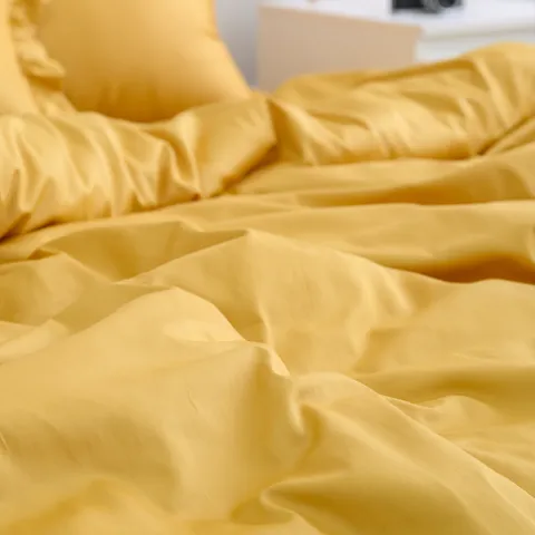 60수사틴 순면 이불커버 명품호텔침구S싱글 골드 +할인쿠폰