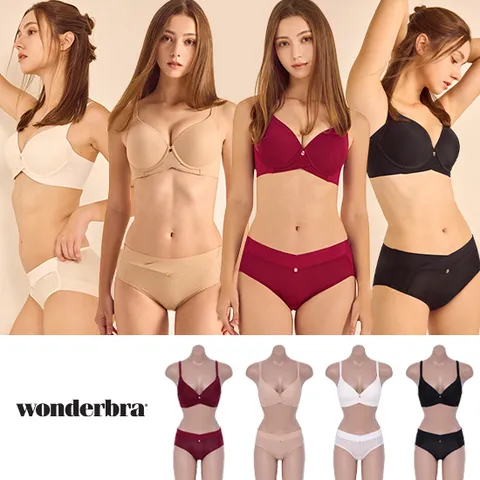 [Wonderbra] 원더브라 노와이어 컴피글램 브라팬티 4세트(8종)  - 현대Hmall