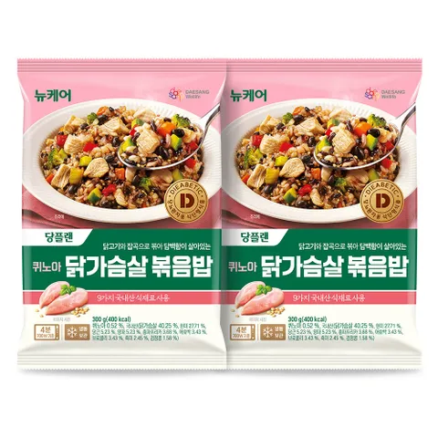 [대상웰라이프] 뉴케어 당플랜 닭가슴살 볶음밥 300g 12개