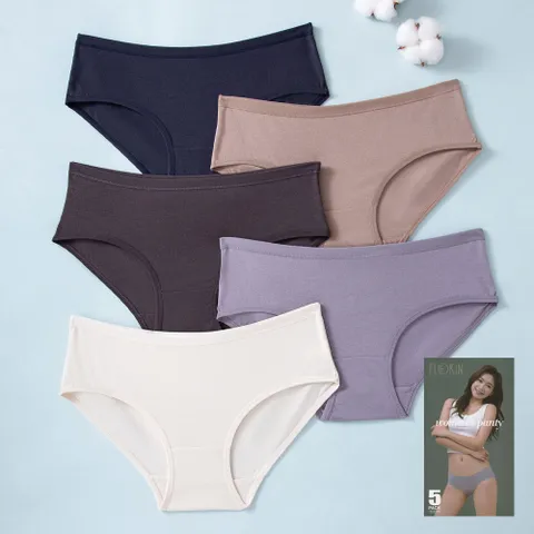 플로린 베이직 미디 삼각 면스판 팬티 5매입 요일팬티 +할인쿠폰