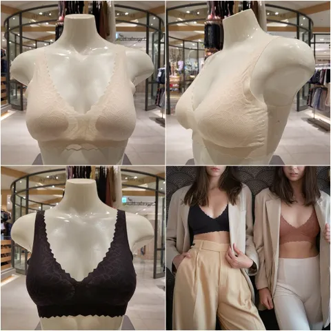 [현대백화점] 트라이엄프(SCBS88320 3CO) 22SS 슬로기 제로필 레이스 V컷 브라렛/무봉제 