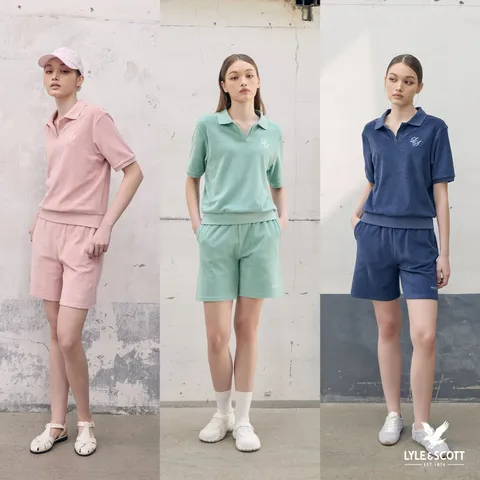 라일앤스콧 26SS 여성 썸머 테리 셋업 2종 (카라티+팬츠) +무이자3개월