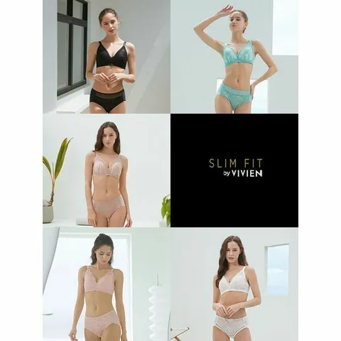 [하프클럽/비비안]비비안 레이스 풀커버 노와이어 여성속옷세트 10종