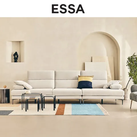 [에싸][무이자60] 피에트 4인 스윙기능 카시미라 패브릭 소파