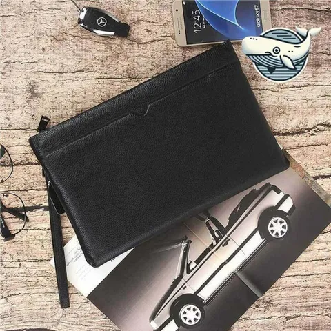 세련된 남성 소가죽 클러치백 캐주얼 손가방 +할인쿠폰