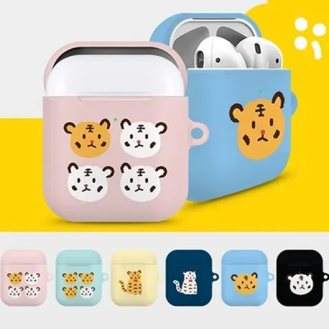 아트박스/원스 어흥 에어팟 2/1 공용 하드 케이스(i) + 기본 키링