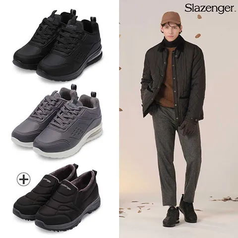 [슬레진저] 슬레진저 에어 퍼 워킹화+패딩슬립온 2종 모두(남성)