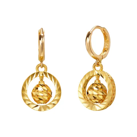 [한국금다이아몬드] 여자 순금 원터치 귀걸이 인 써클 볼 24K 3.75g 18k링 +할인쿠폰