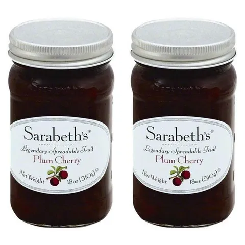 [[해외직구]]Sarabeths 사라베스 자두 체리 잼 스프레드 510g 2팩 Plum Cherry +할인쿠폰
