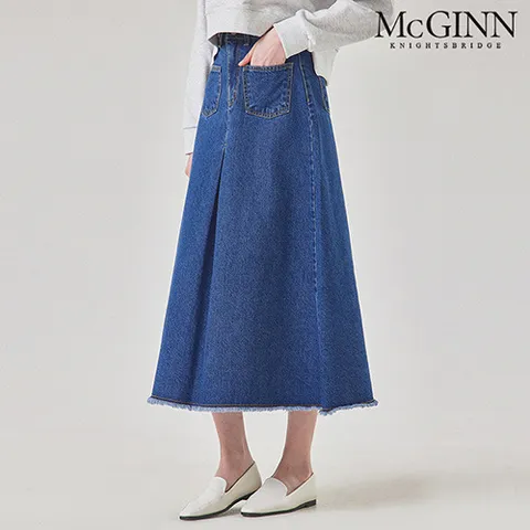 [N][매긴] 포켓데님롱스커트_M3F1SK8030