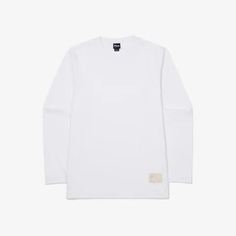 휠라긴팔티 TQJ FS2RLF3101X-OWH 에센셜 라운드티 +할인쿠폰