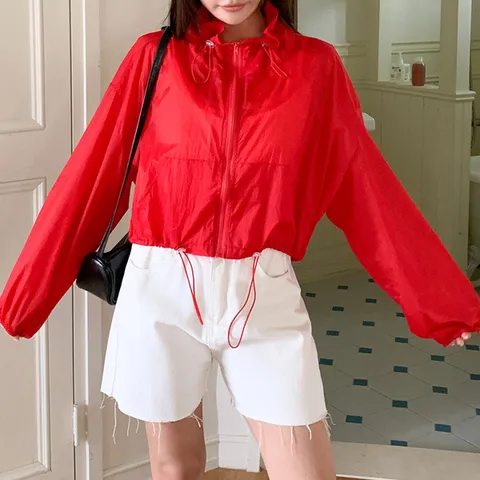 H스타일(DK)UV비치비치점퍼 여름 여성 점퍼 비치웨어 아우터 +할인쿠폰