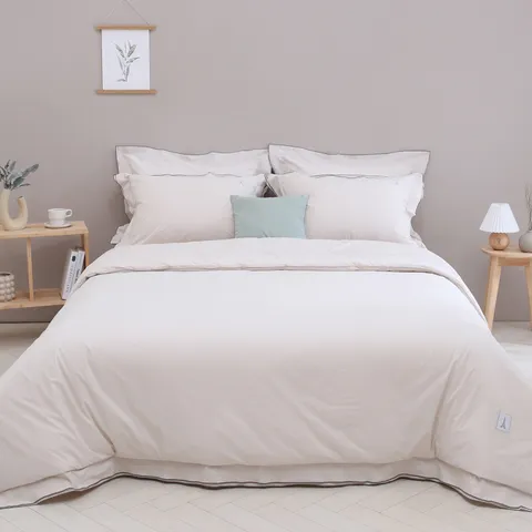 [현대백화점] [엘르파리] 브루니 80수 고밀도 면 인비스타 차렵이불S (BE)