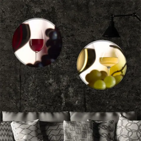 아트박스/꾸밈 nh393-LED액자45R_레드와화이트와인