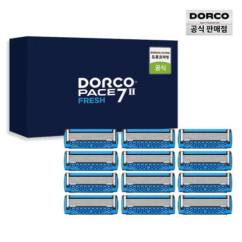 [도루코]페이스7II 프레쉬 면도날 온라인 기획세트 1호 (12입)