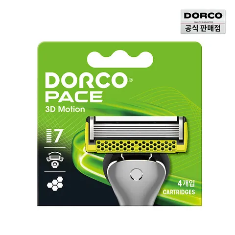 [도루코] 페이스 3D모션 7중 면도날 4입