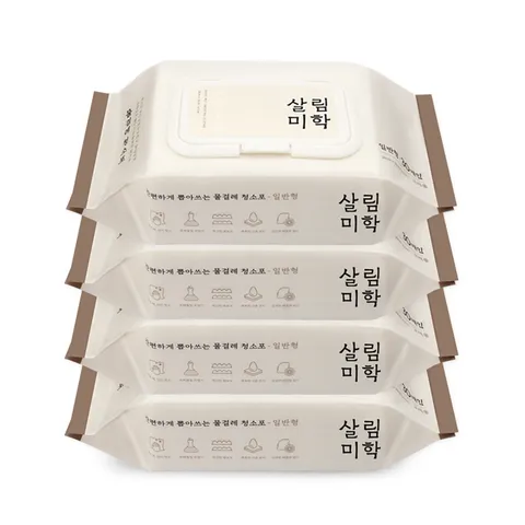 살림미학 일반형 물걸레 청소포 120매