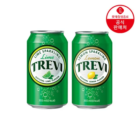 [                    ][롯데칠성] 트레비 (라임/레몬) 355ml x 24캔