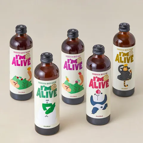 [  ][NEW] 아임얼라이브 유기농 콤부차 315ml (BOTTLE) 12병