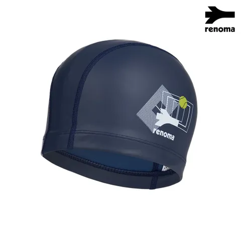 [현대백화점] [구매시 폴리백 증정(소진시까지)][레노마수영복]남여공용 성인 스포츠게임 PU 수영모자  네이비 RO-RC2E010-NV  +할인쿠폰 +사은품(폴리백)