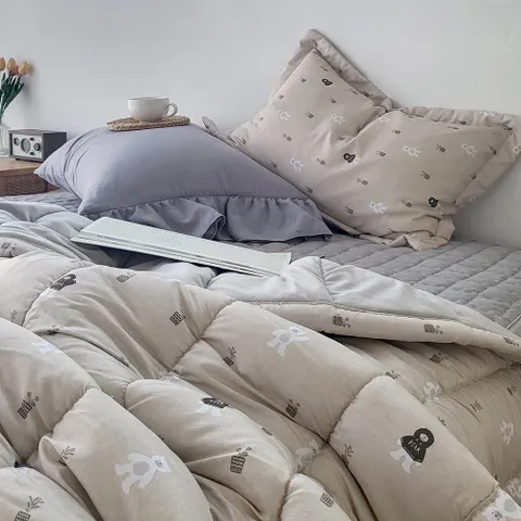 룸마이룸 테디 극세사 차렵이불 S 겨울이불