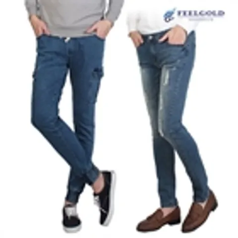 [하프클럽/필골드]HT155n161 스판 슬림청데님 밴딩 조거팬츠 3종중택일