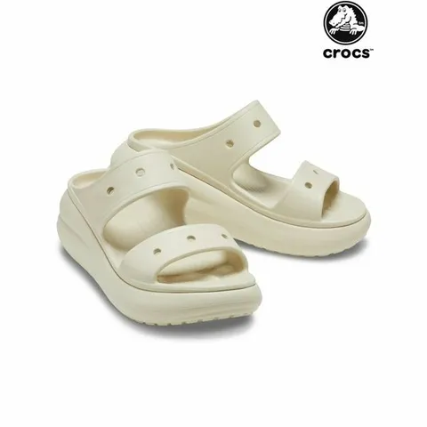 [하프클럽/크록스]크록스 크러쉬 샌들 / 여성 키높이 통굽 슬리퍼 207670-2Y2 본