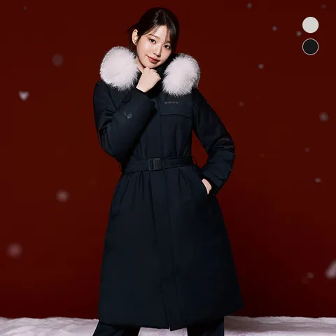 [아이더] (장원영착용) 여성 라헨느 캐시미어 고어WS 얼티메이트 구스다운 롱패딩_DWW24512 +할인쿠폰