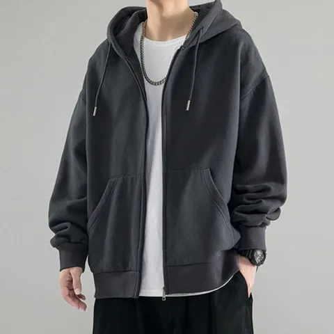 후드집업 후드티 편한 남자 데일리 무지 사무실 후디 3color