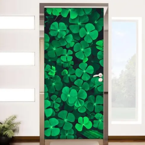 아트박스/꾸밈 fh228-현관문시트지_행운의네잎크로버 +할인쿠폰