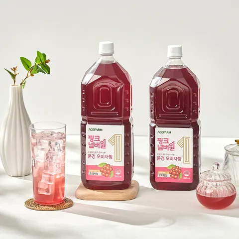 문경 오미자청 2L 대용량 무첨가물 저온숙성