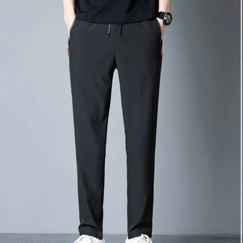 슬랙스 팬츠 밴딩 바지 아이스 슬림 쿨링 냉감 남성 여름