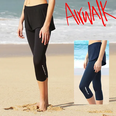 에어워크서프 여성래쉬가드 7부 반바지레깅스 YAWe4110/아쿠아레깅스/레쉬가드/래시가드/여성비치웨어