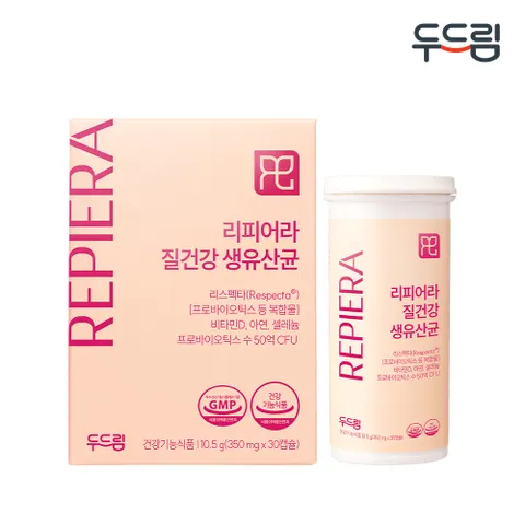 [두드림] 리스펙타 질 건강 생유산균 30캡슐 (1개월분) +할인쿠폰